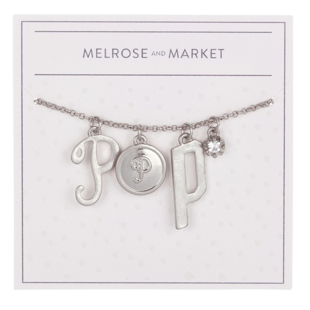 Initial P Charm Necklace 🎁